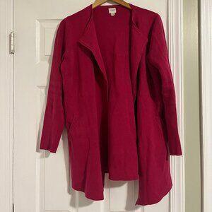 J.Crew Vanessa Sweater Jacket in color Heather Cassis Size M